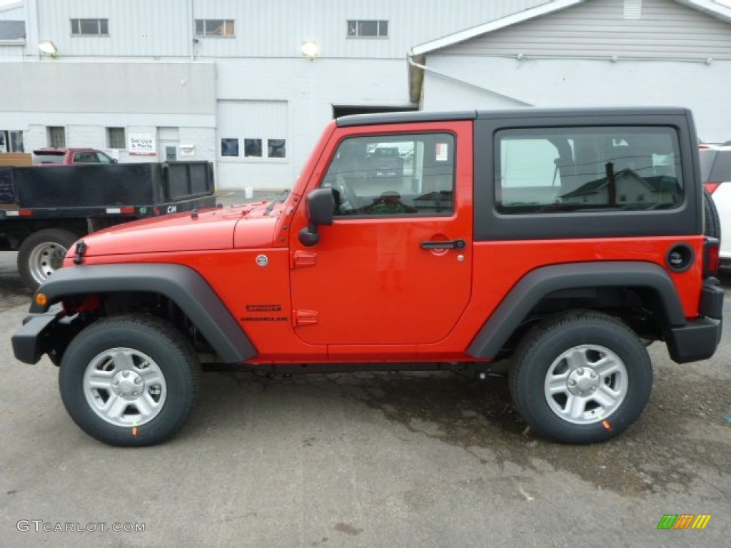 Firecracker Red 2015 Jeep Wrangler Sport 4x4 Exterior Photo #97843917
