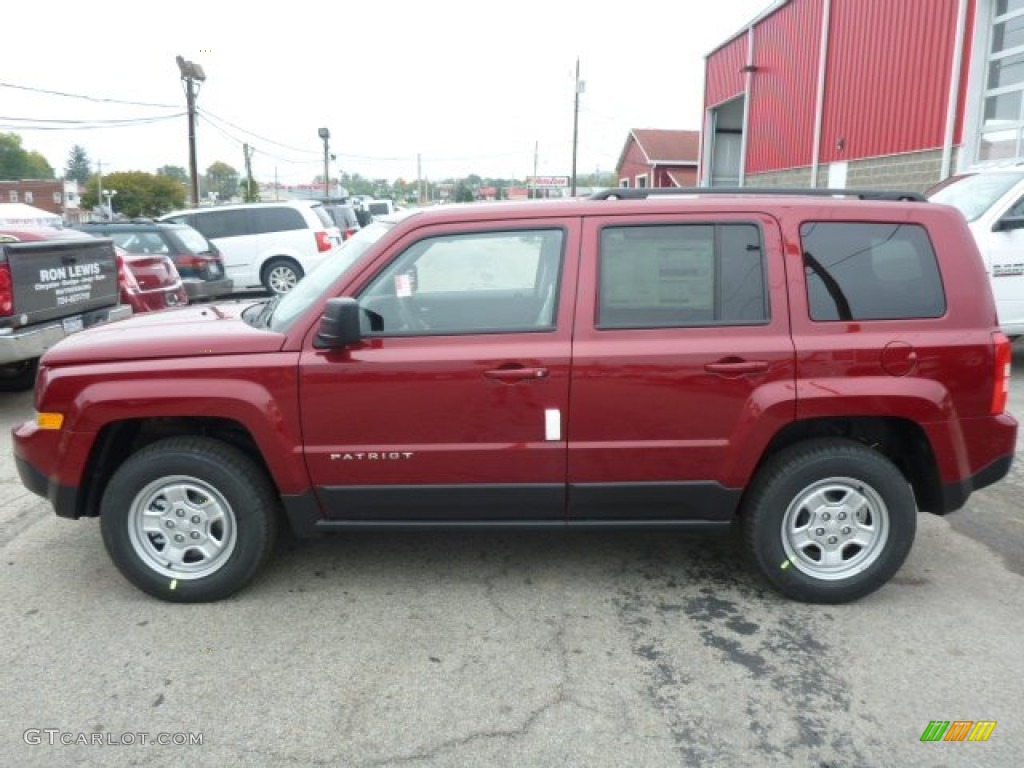 Deep Cherry Red Crystal Pearl 2015 Jeep Patriot Sport 4x4 Exterior Photo #97844388