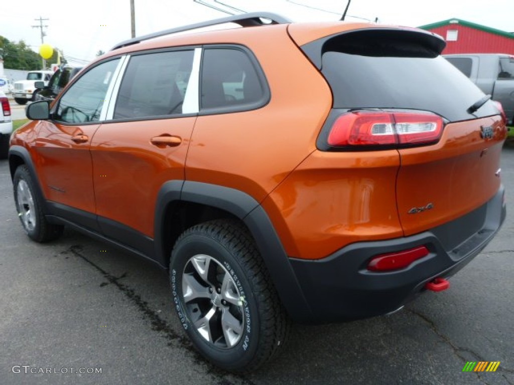 Mango Tango Pearl 2015 Jeep Cherokee Trailhawk 4x4 Exterior Photo #97845849