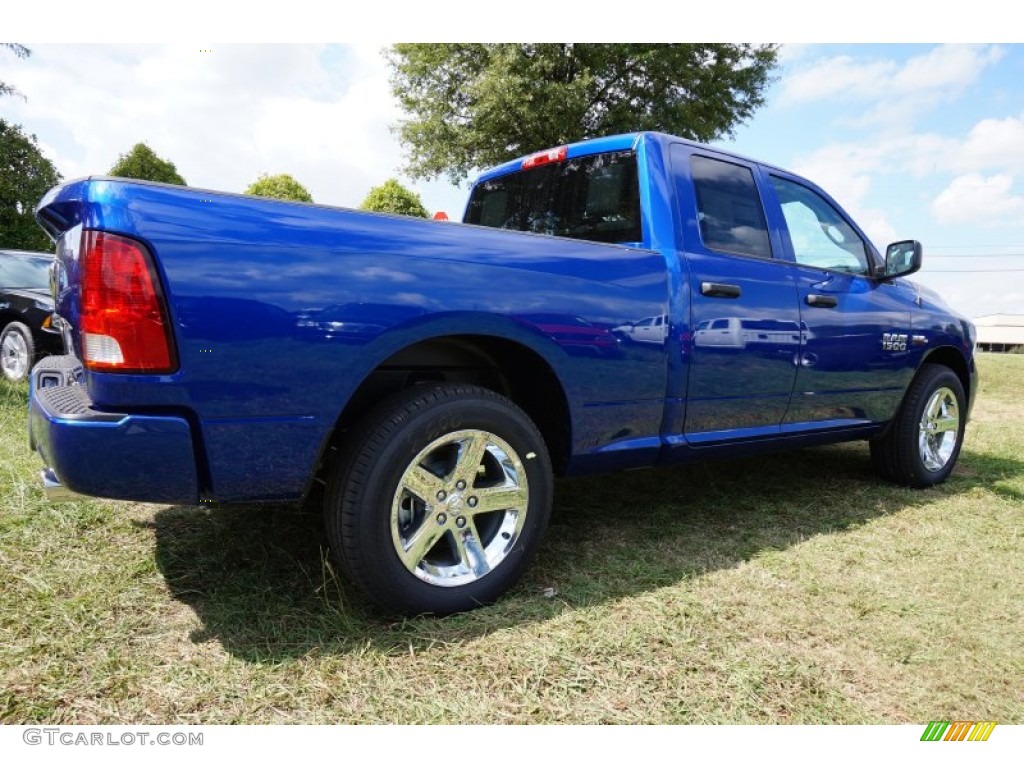 2014 1500 Express Quad Cab - Blue Streak Pearl Coat / Black/Diesel Gray photo #3