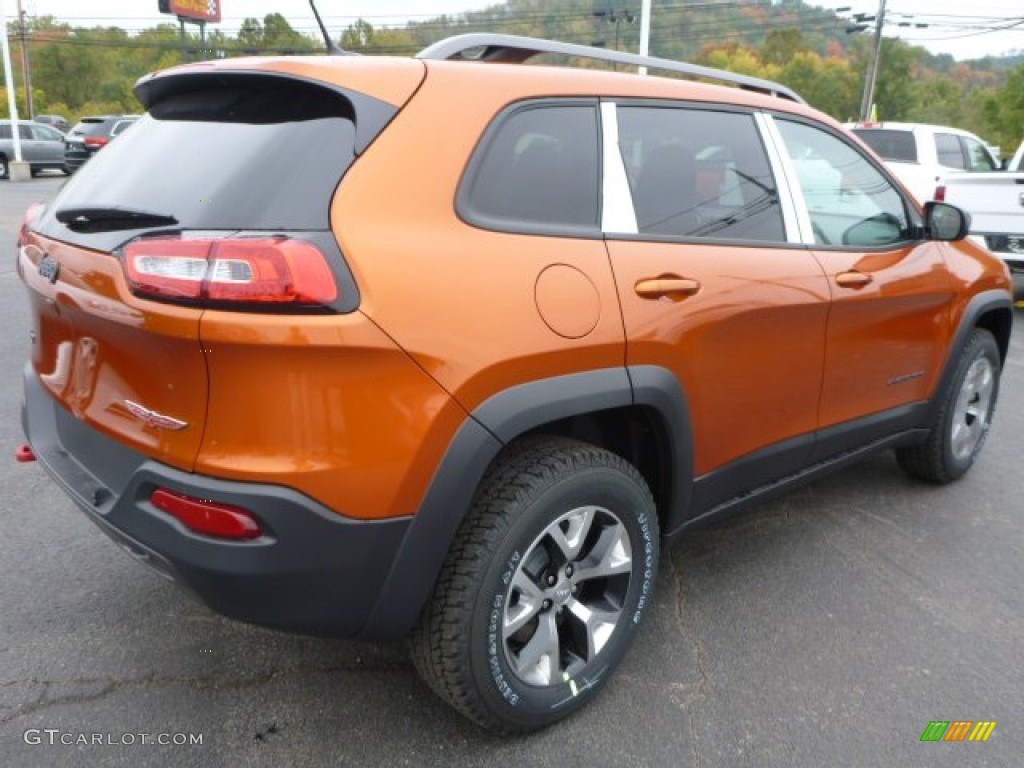 Mango Tango Pearl 2015 Jeep Cherokee Trailhawk 4x4 Exterior Photo #97845891