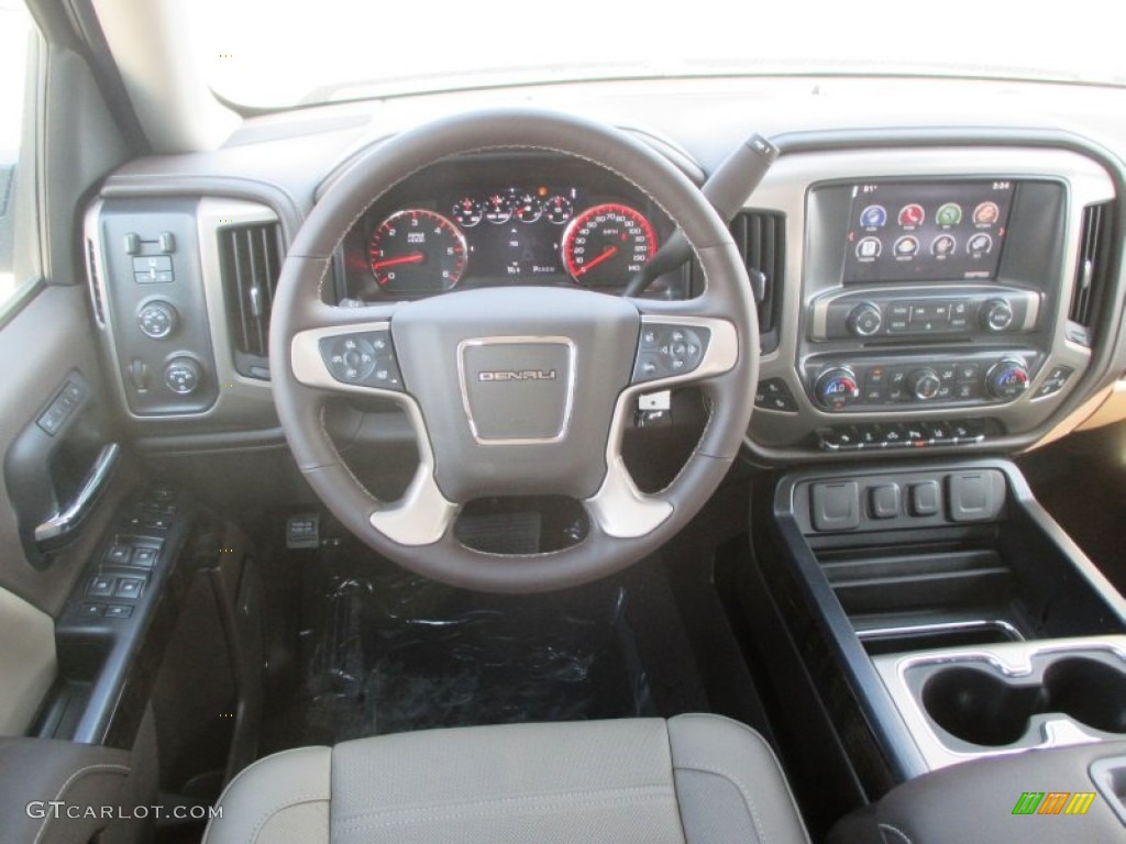2015 GMC Sierra 1500 Denali Crew Cab 4x4 Cocoa/Dune Dashboard Photo #97846803