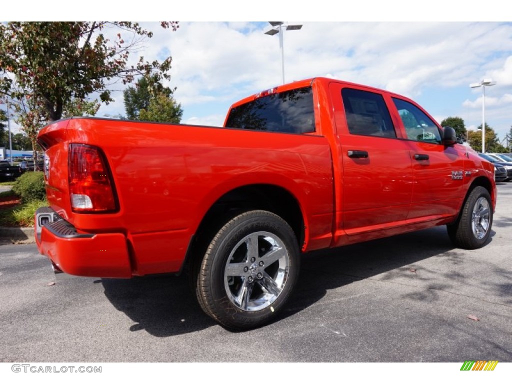 2014 1500 Express Crew Cab - Flame Red / Black/Diesel Gray photo #3