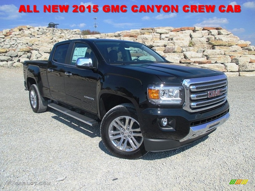 2015 Canyon SLT Crew Cab 4x4 - Onyx Black / Jet Black photo #1