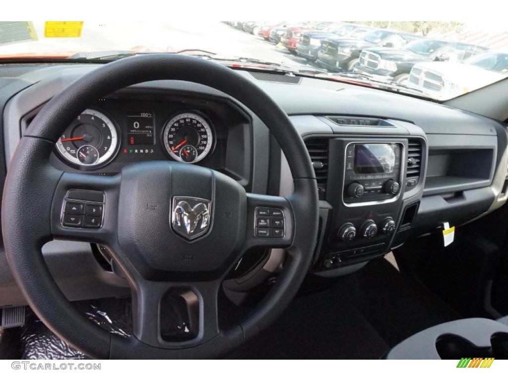 2014 1500 Express Quad Cab - Flame Red / Black/Diesel Gray photo #8