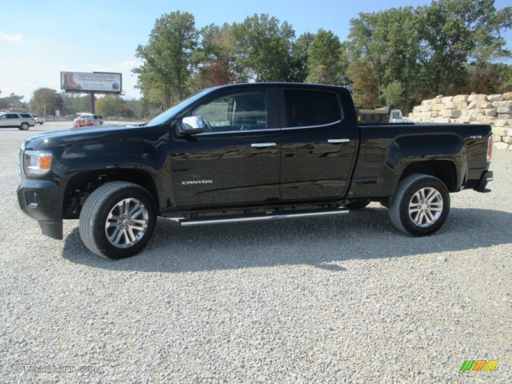 Onyx Black 2015 GMC Canyon SLT Crew Cab 4x4 Exterior Photo #97847361