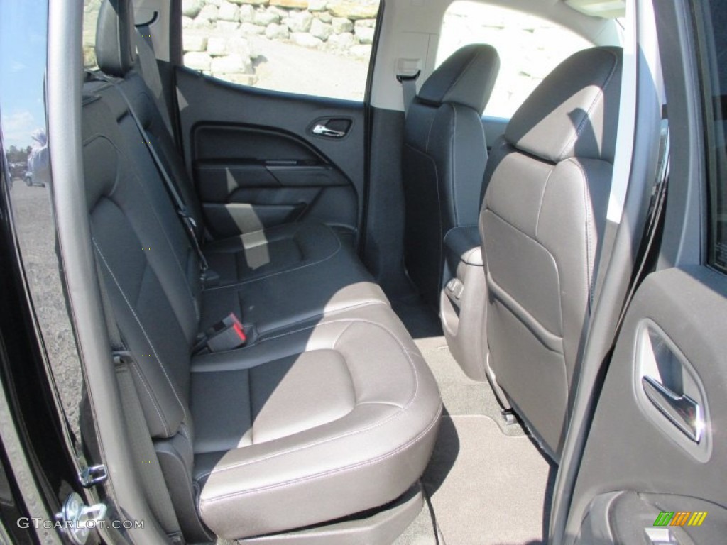 Jet Black Interior 2015 GMC Canyon SLT Crew Cab 4x4 Photo #97847979
