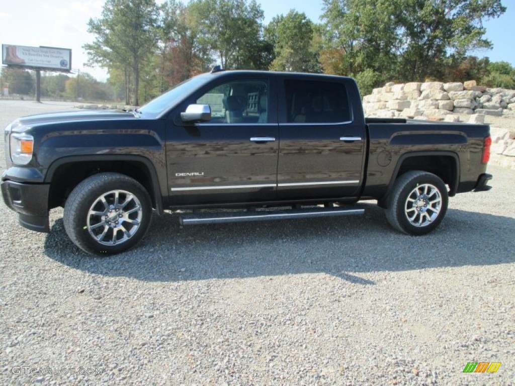 2015 Sierra 1500 Denali Crew Cab 4x4 - Iridium Metallic / Cocoa/Dune photo #3