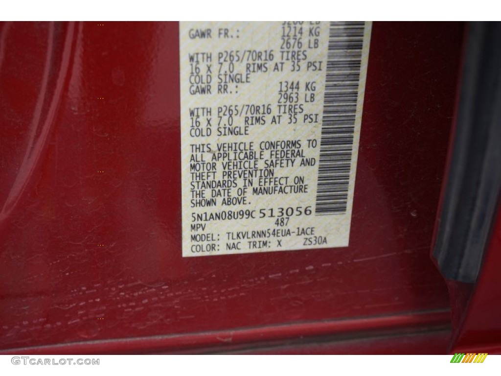 2009 Xterra X - Red Brick / Graphite/Steel photo #24