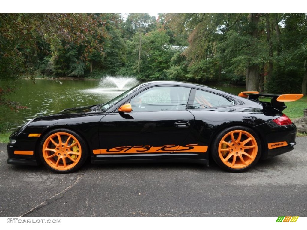 Black/Orange 2008 Porsche 911 GT3 RS Exterior Photo #97851051
