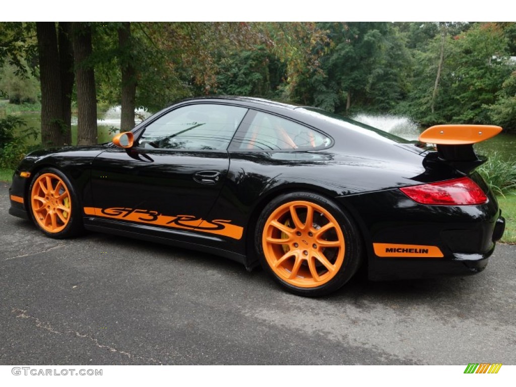 Black/Orange 2008 Porsche 911 GT3 RS Exterior Photo #97851066