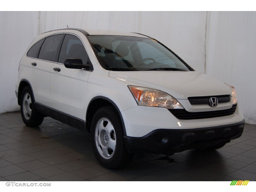 2008 CR-V LX - Taffeta White / Gray photo #2