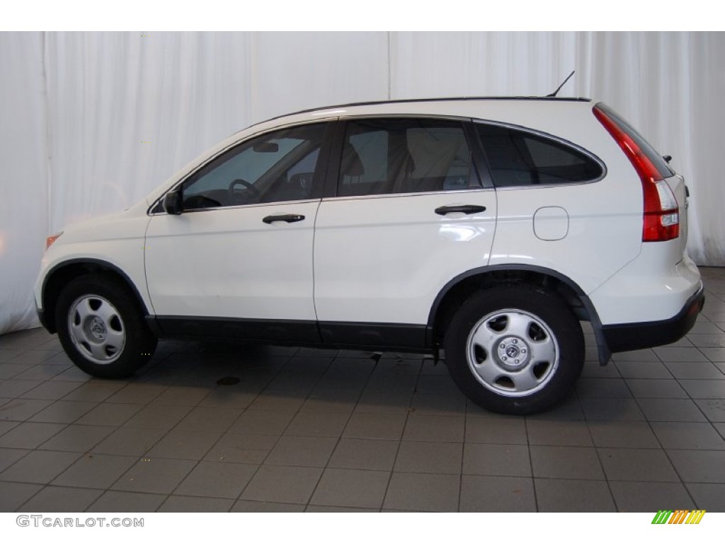 2008 CR-V LX - Taffeta White / Gray photo #11