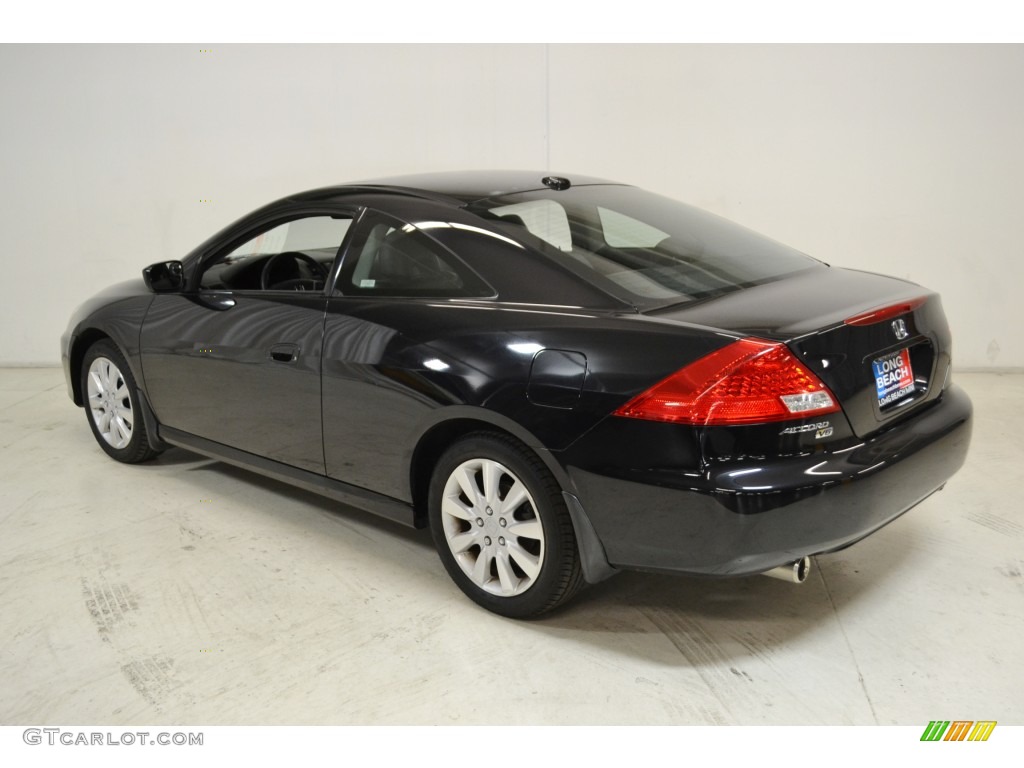 2006 Accord EX V6 Coupe - Nighthawk Black Pearl / Black photo #6