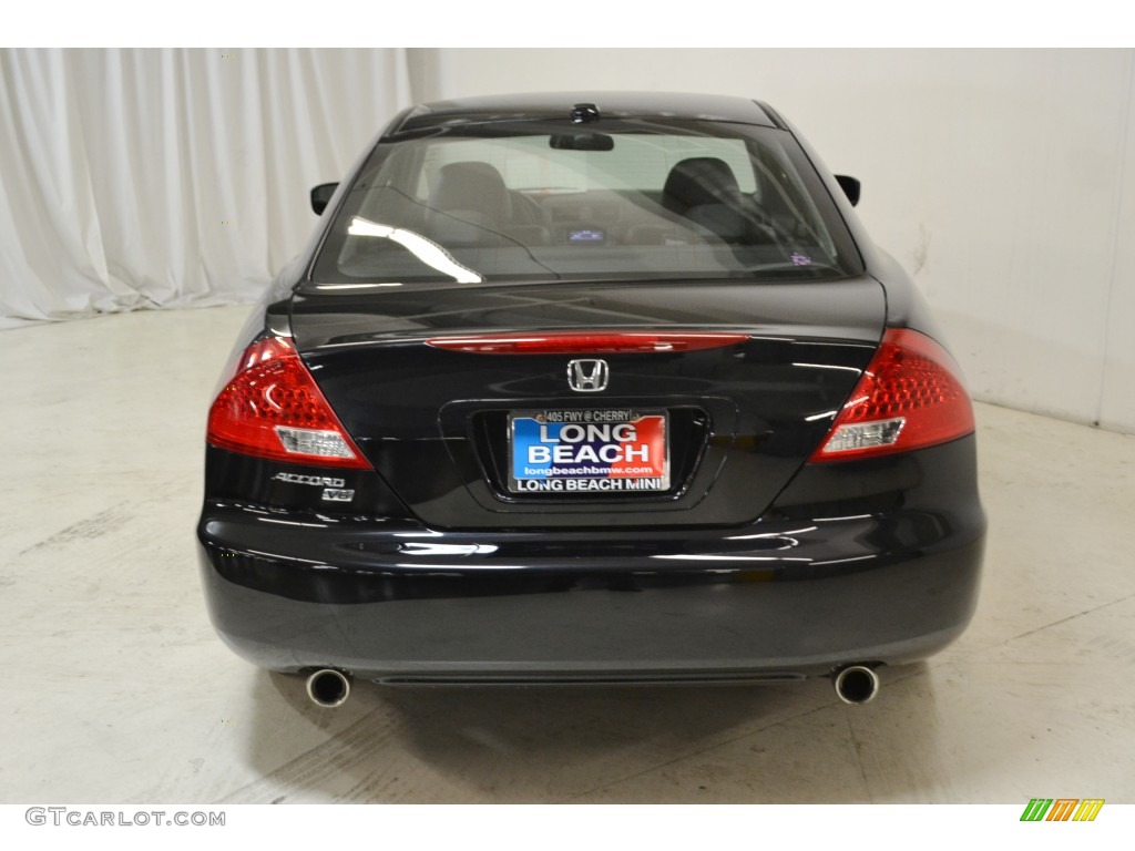 2006 Accord EX V6 Coupe - Nighthawk Black Pearl / Black photo #7