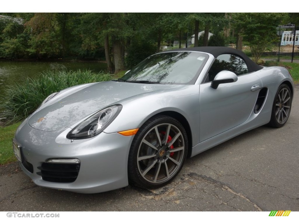 2014 Boxster S - Rhodium Silver Metallic / Black photo #1