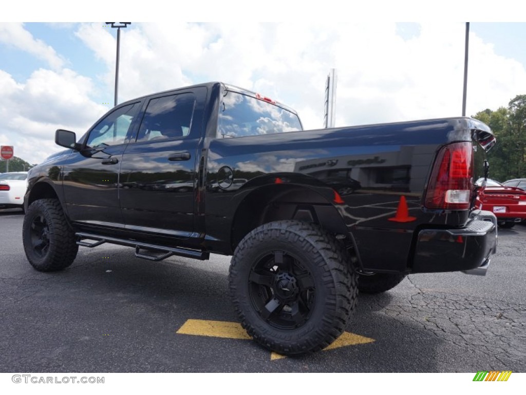 2014 1500 Express Crew Cab 4x4 - Black / Black/Diesel Gray photo #5