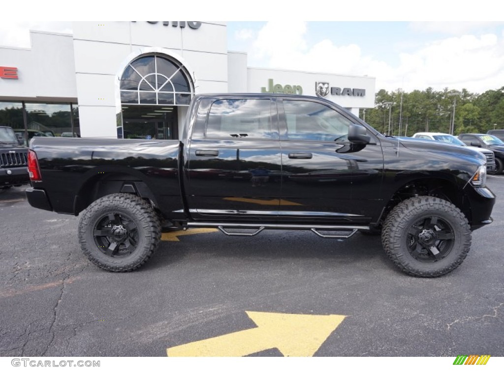 2014 1500 Express Crew Cab 4x4 - Black / Black/Diesel Gray photo #8