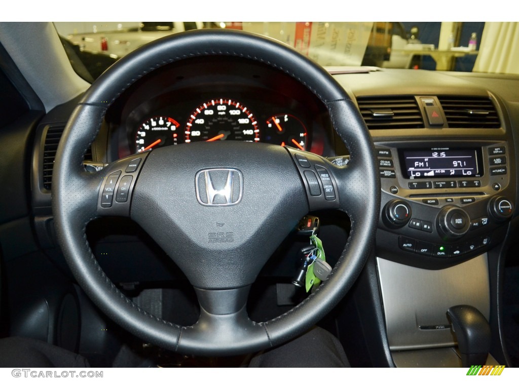 2006 Accord EX V6 Coupe - Nighthawk Black Pearl / Black photo #23
