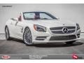 2015 designo Diamond White Metallic Mercedes-Benz SL 400 Roadster  photo #1