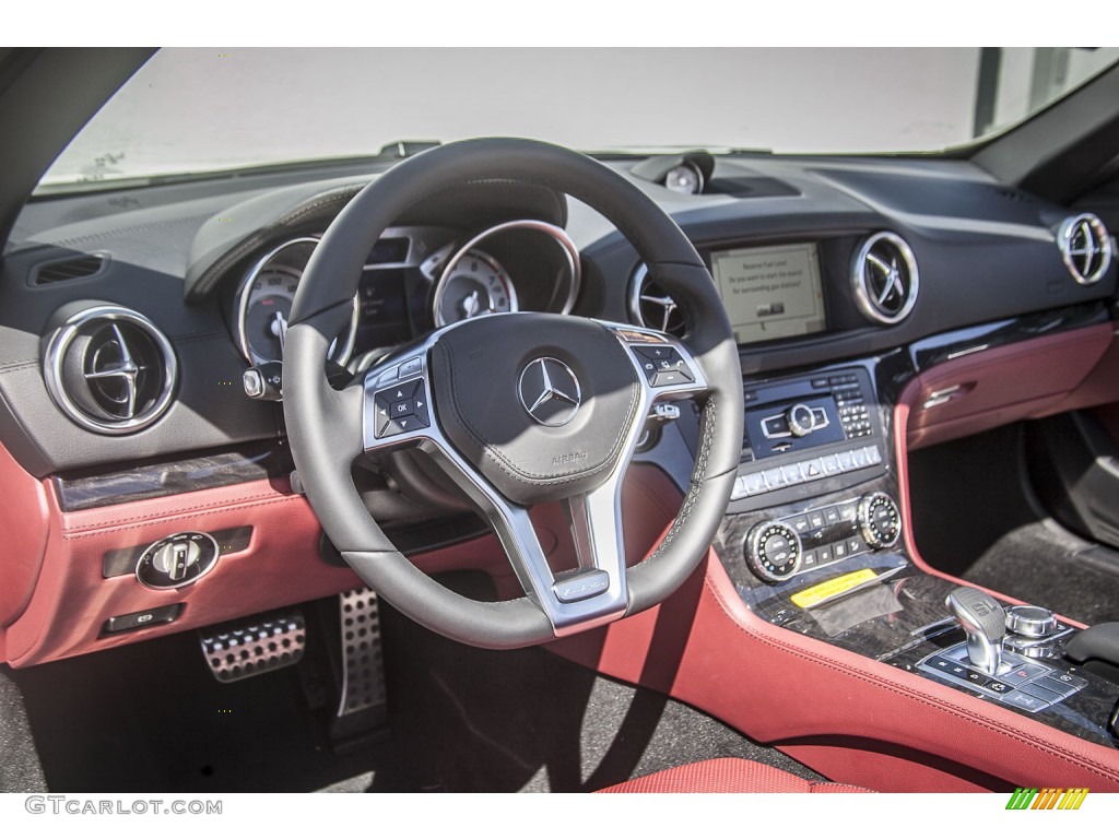 2015 Mercedes-Benz SL 400 Roadster Bengal Red/Black Dashboard Photo #97856796