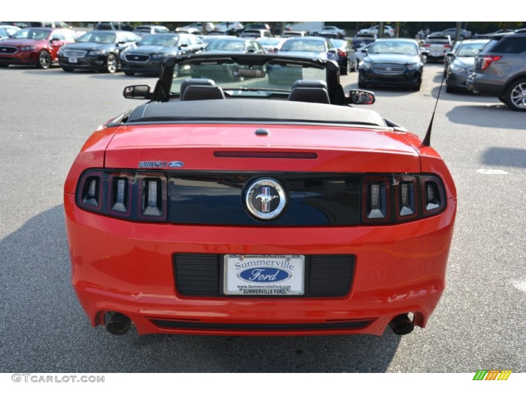 2014 Mustang V6 Premium Convertible - Race Red / Charcoal Black photo #4