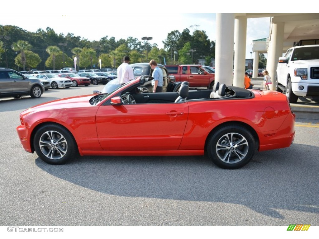 2014 Mustang V6 Premium Convertible - Race Red / Charcoal Black photo #6