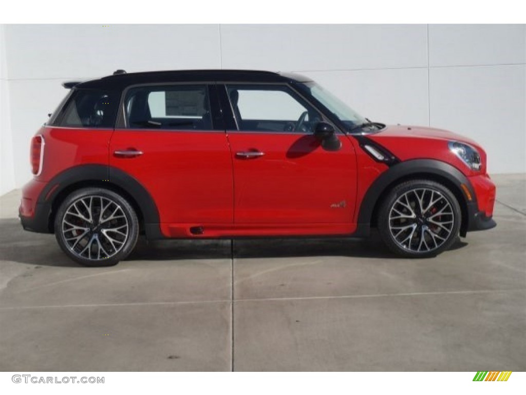 2015 Countryman John Cooper Works All4 - Chili Red / Lounge Carbon Black Leather photo #2