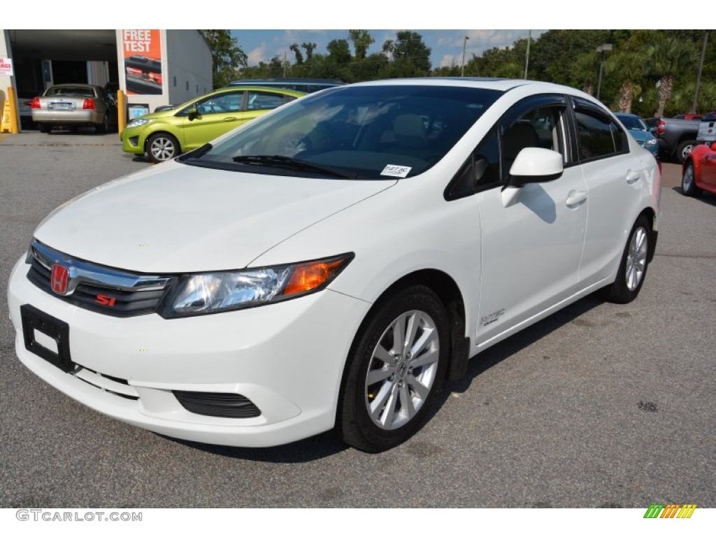 Taffeta White 2012 Honda Civic EX-L Sedan Exterior Photo #97861224