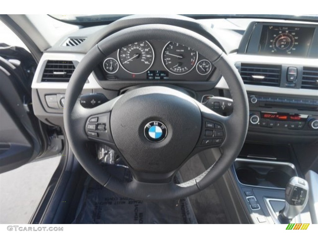 2015 3 Series 320i Sedan - Mineral Grey Metallic / Black photo #9