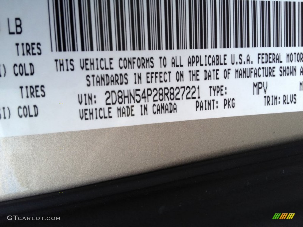 2008 Grand Caravan SXT - Light Sandstone Metallic / Medium Slate Gray/Light Shale photo #17