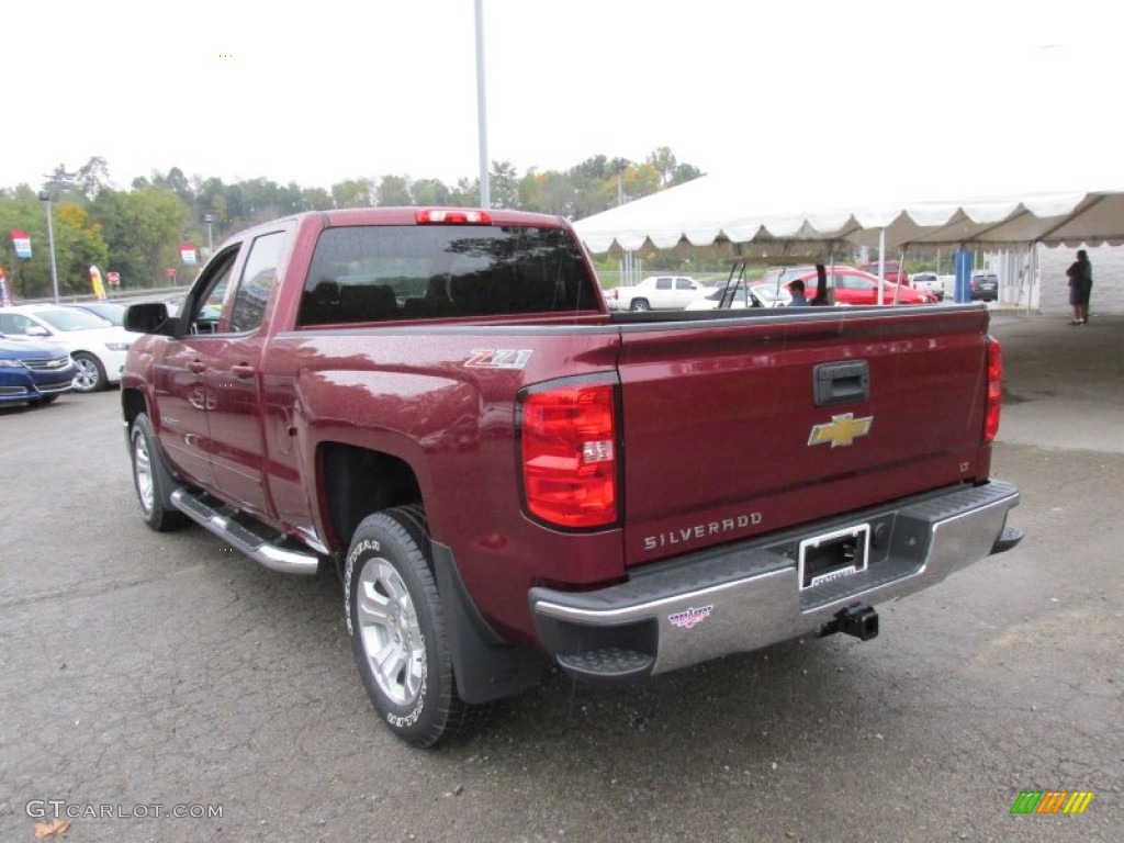 2015 Silverado 1500 LT Z71 Double Cab 4x4 - Deep Ruby Metallic / Jet Black photo #4