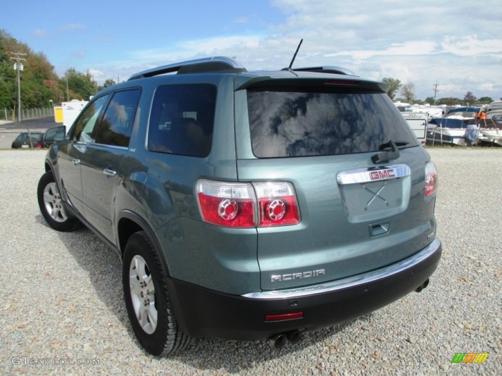 2009 Acadia SLT AWD - Silver Green Metallic / Ebony photo #26