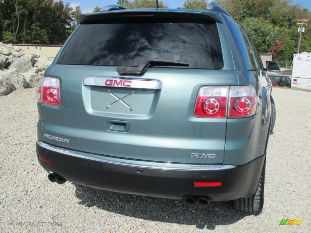 2009 Acadia SLT AWD - Silver Green Metallic / Ebony photo #30