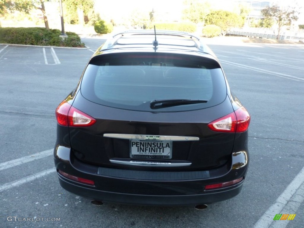 2008 EX 35 Journey AWD - Dark Currant Red / Chestnut photo #10