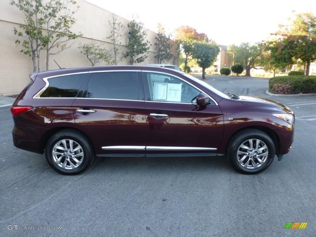 Midnight Garnet 2014 Infiniti QX60 3.5 AWD Exterior Photo #97869640