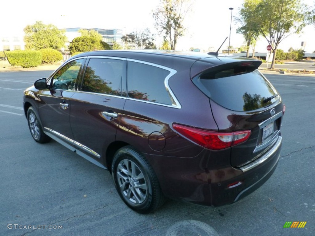 2014 QX60 3.5 AWD - Midnight Garnet / Graphite photo #11