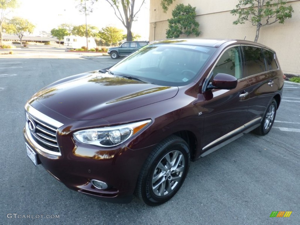 Midnight Garnet 2014 Infiniti QX60 3.5 AWD Exterior Photo #97869886