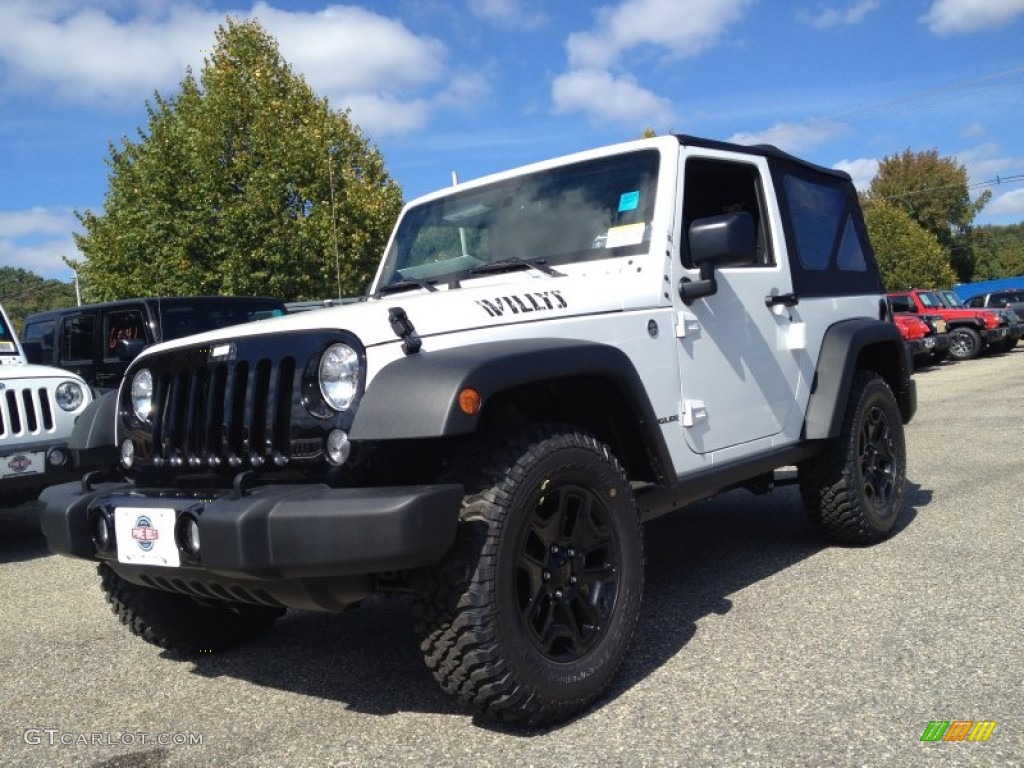 2015 Wrangler Willys Wheeler 4x4 - Bright White / Black photo #1