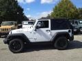 2015 Bright White Jeep Wrangler Willys Wheeler 4x4  photo #3