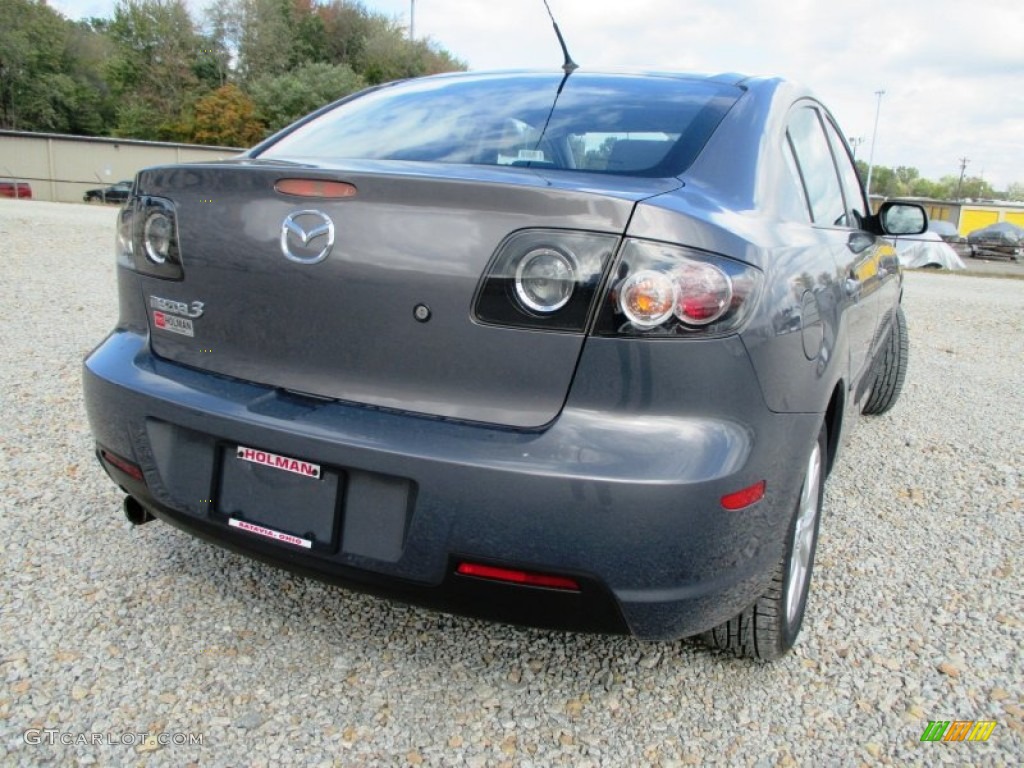 2008 MAZDA3 i Touring Sedan - Galaxy Gray Mica / Black photo #21