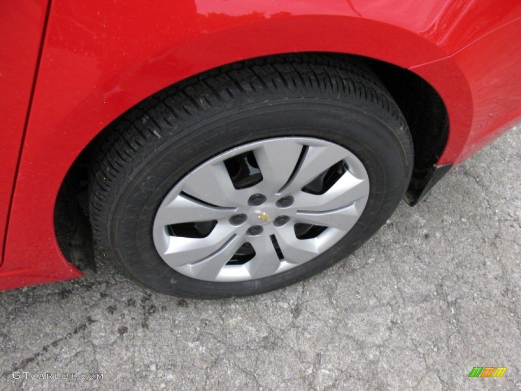 2014 Cruze LS - Red Hot / Jet Black/Medium Titanium photo #3