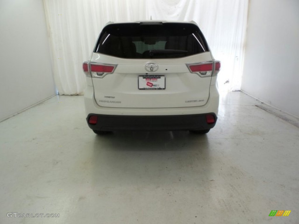 2015 Highlander Limited AWD - Blizzard Pearl White / Ash photo #10