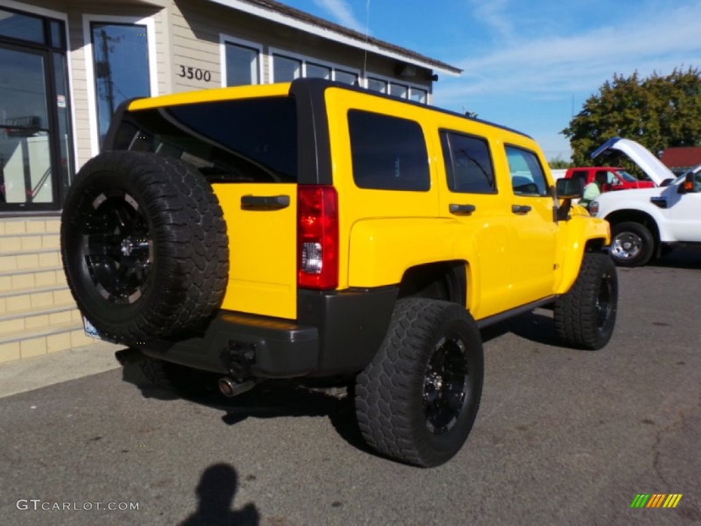 2006 H3  - Yellow / Ebony Black photo #5