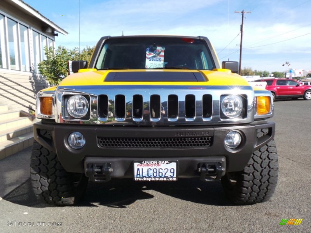2006 H3  - Yellow / Ebony Black photo #8