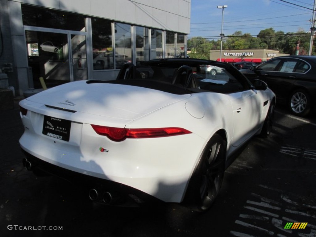 2014 F-TYPE V8 S - Polaris White / Jet photo #6