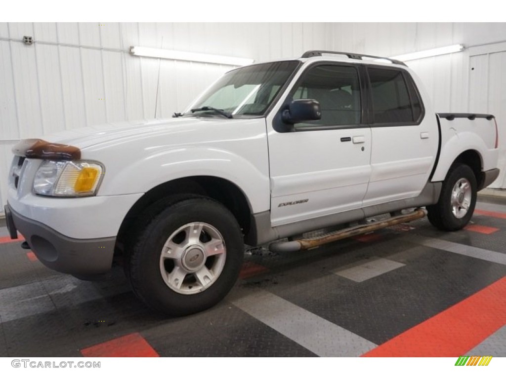 2001 Explorer Sport Trac  - Oxford White / Dark Graphite photo #2