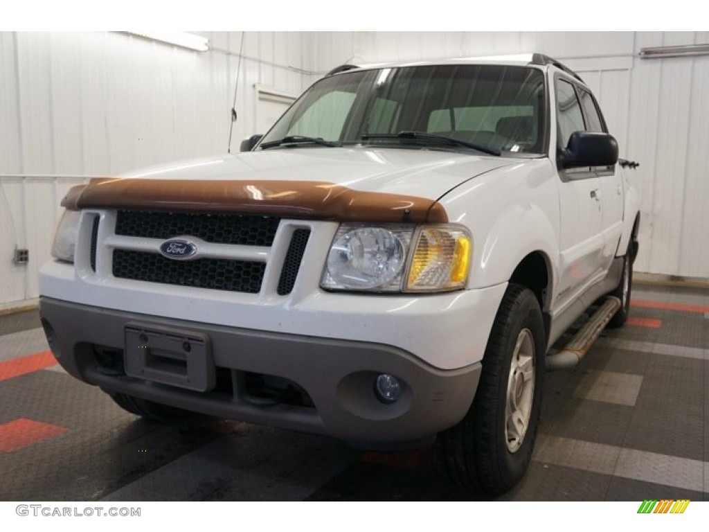 2001 Explorer Sport Trac  - Oxford White / Dark Graphite photo #3