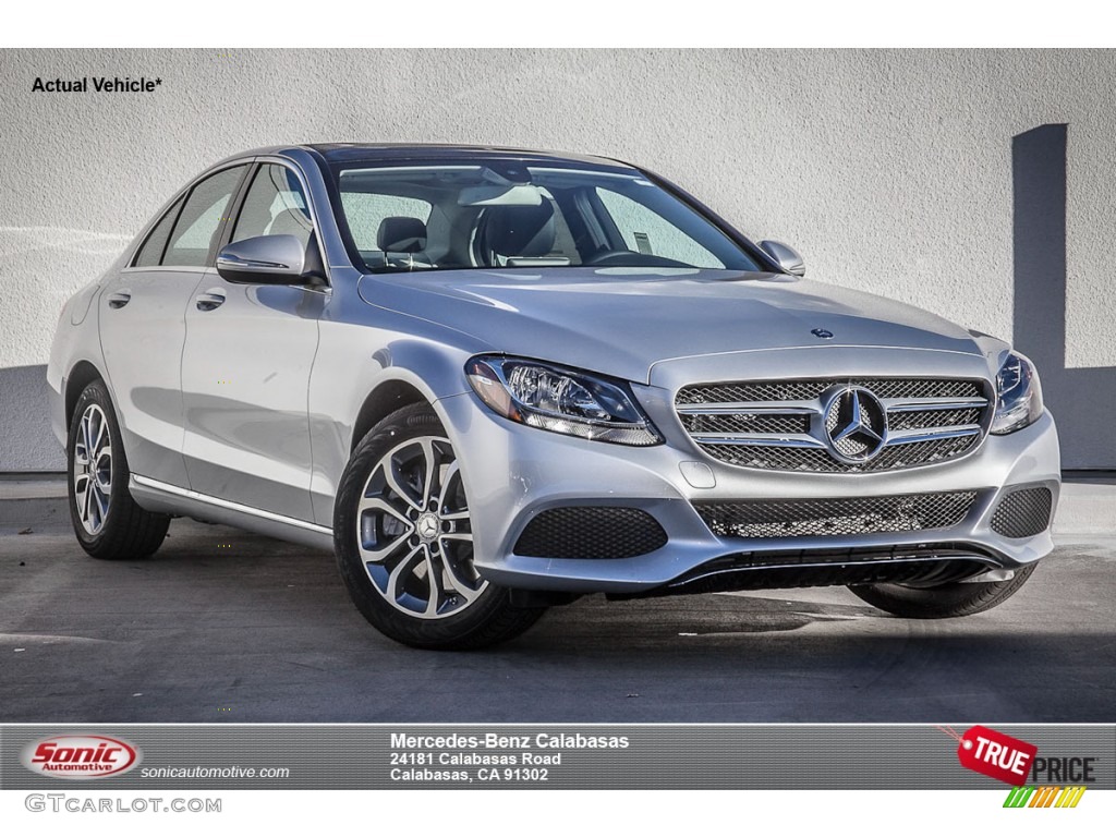 2015 C 300 4Matic - Iridium Silver Metallic / Black photo #1