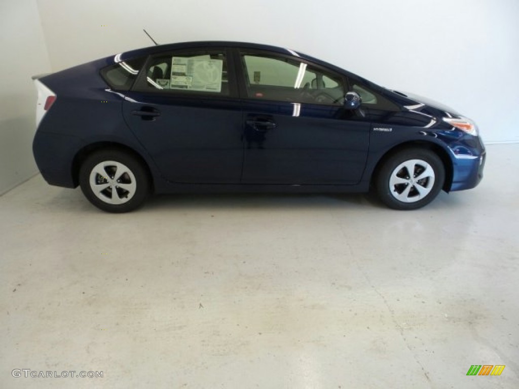 2015 Prius Three Hybrid - Nautical Blue Metallic / Dark Gray photo #1